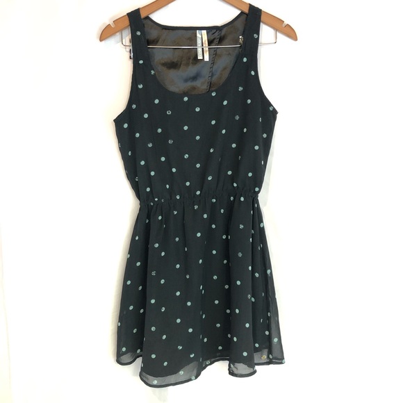 O'Neill Dresses & Skirts - O’Neill m polka dot blue cutout skater dress lined